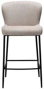 GLAM ČALÚNENÁ BAROVÁ STOLIČKA cashmere/black