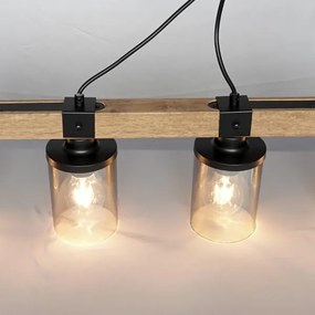 Brilagi - Luster na lanku VISTA 4xE27/60W/230V dub