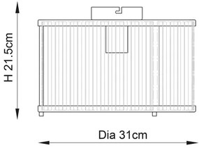 Endon 106265 - Stropné svietidlo RIDGETON 1xE27/10W/230V mosadzné