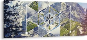 Obraz - Geometrický obrazec (120x50 cm)
