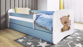 XXXLutz POSTEĽ PRE DETI A MLÁDEŽ 80/160 cm, modrá, biela MID.YOU - Detské izby - 002142000259