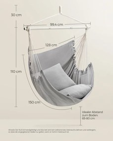 Závesné kreslo s vankúšmi GDC197G01