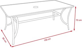 Set záhradného nábytku 6-dielny Avenberg IBIZA