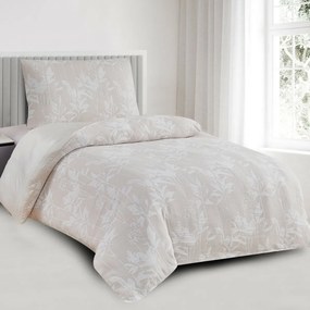 Žakárové obliečky Alabama béžová, 140 x 200 cm, 70 x 90 cm