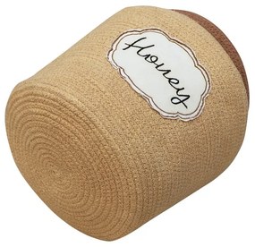 Svetlohnedý látkový detský kôš na hračky ø 28x27 cm Honey Pot – Lorena Canals