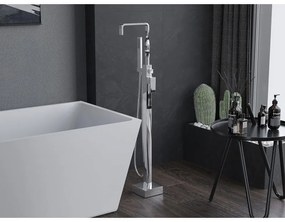 Mexen Avila, voľnostojaca vaňová batéria, chrómová, 75833-00