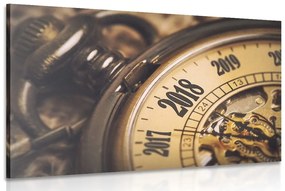 Obraz vintage vreckové hodinky Varianta: 120x80