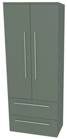 Mereo, Mereo Bino, kúpeľňová skrinka vysoká 163 cm, dvojitá, Multidecor, Zelená Verde, MER-CN699ZEV1