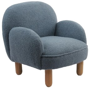 Modré detské kresielko z textílie buklé Rocky – Vipack