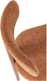 Čalúnené jedálenské stoličky v súprave 2 ks v tehlovej farbe Nadia – MOME