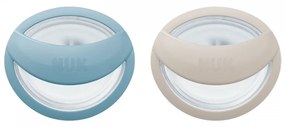 Dojčenský cumlík  NUK MommyFeel 0-9m 2 ks modro sivá