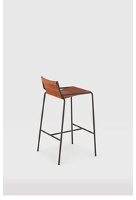 Terakotová kovová barová stolička (výška sedadla 65 cm) Emily – Marckeric
