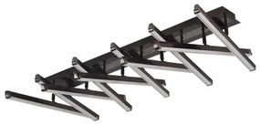 LED Stmievateľný prisadený luster LED/125W/230V 3000-6500K + diaľkové ovládanie