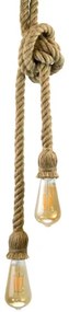 LED Luster na lanku ROPE 2xE27/10W/230V