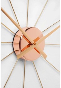 Umbrella nástenné hodiny ružové zlato