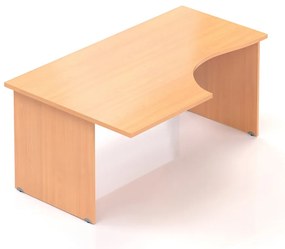 Ergonomický stôl Visio 160 x 100 cm, ľavý, buk