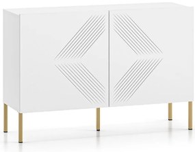 Komoda Clearing 03 biela/zlatá