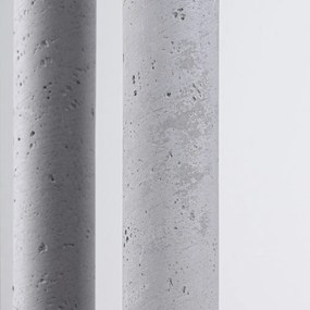 Sivé betónové závesné svietidlo ø 25 cm Fideus – Sollux