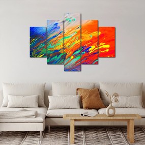 Obraz - Farebná abstrakcia (150x105 cm)