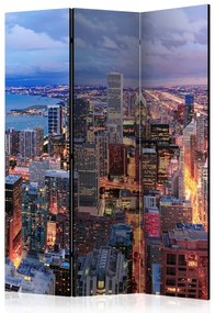 Artgeist Paraván - Illuminated Chicago [Room Dividers]