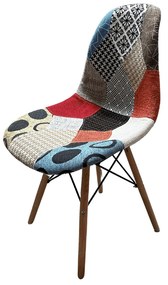 Stolička patchwork multicolor škandinávsky štýl | jaks