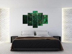 Obraz - Zelený mikroskopický záber (150x105 cm)