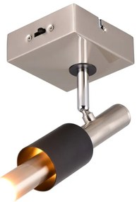 Čierne/v striebornej farbe LED bodové svietidlo 20,5x10 cm Ikaris – Trio Select