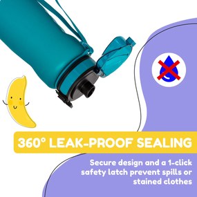 Klarstein Wakaba, fľaša na pitie, 800 ml, Tritan, BPA-free