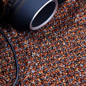 AladinWorld Expres, Kusový koberec Bohemia terakota kruh, 400x400 (priemer) kruh, oranžová, kancelária