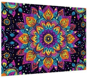 Obraz - Kaleidoskopická mandala (70x50 cm)