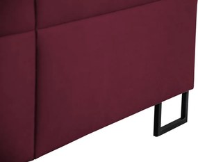 Posteľ Amy 180x200 cm, vínovo červená látka