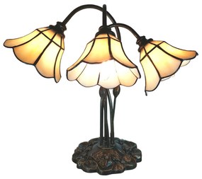 Stolná vitrážované lampa Tiffany Trois - 46 * 28 * 63 cm