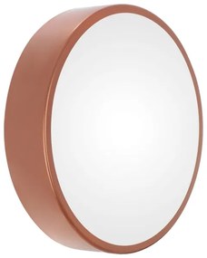 Vonkajšie stropné svietidlo so senzorom CLEO 3xE27/24W/230V pr. 40 cm medená IP54