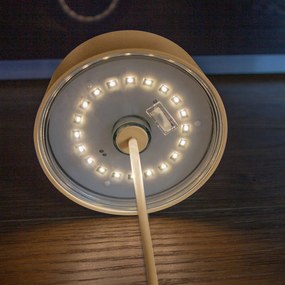 LED lampa Cocktail na batérie stmievateľná, zlatá