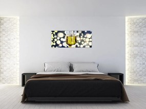 Obraz šampanského (120x50 cm)