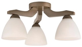 Prisadený luster ADRIANO 3xE27/60W/230V buk