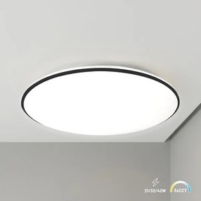 LED stropné svietidlo HUGO LED/21/32/42W/230V 3000/4000/6500K, priemer 45 cm, IP54, čierne