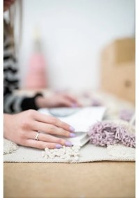 Svetlosivo-krémový prateľný ručne tkaný bavlnený koberec 170x240 cm Air Natural – Lorena Canals