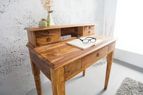 Písací stôl Hemingway 90 cm z masívneho dreva Sheesham Honey