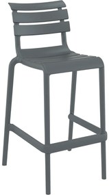 HELEN BAR 75 záhradná barová stolička dark grey
