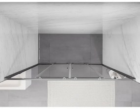 Mexen Exo, 2-krídlové posuvné 200x200 cm, 6mm číre sklo, chrómový profil, 8152-200-000-01-00