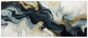 Obraz - Mramorovaná kresba (120x50 cm)
