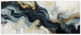 Obraz - Mramorovaná kresba (120x50 cm)