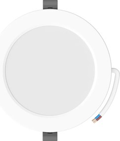 Mexen LDRR, LED stropné svietidlo na zapustenie, priemer 12 cm 14 cm, 9W, studená - 6500K, 990 lm, biela - L210-014-0965-20