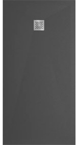 Mexen Stone+, obdĺžniková vanička z minerálneho kompozitu 160 x 80 cm, antracitová, 44718016