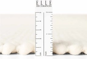 Krémový ručne tkaný vlnený okrúhly koberec ø 160 cm Lyon Beans – Elle Decoration