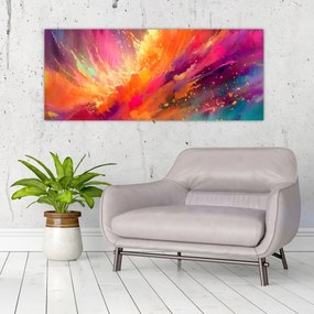 Obraz - Dynamická abstrakcia (120x50 cm)