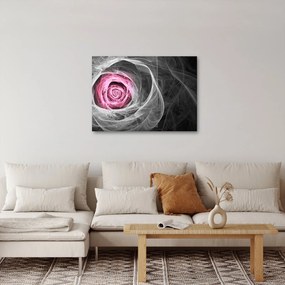 Obraz - Abstraktné ruže, fuchsiová (70x50 cm)