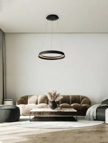 LED stmievateľné čierne dizajnové svietidlo Ormi 45