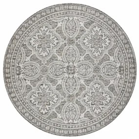 Koberec šnúrkový SIZAL LOFT 21193 kruh BOHO slonia kosť / strieborný / taupe